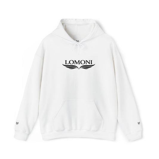 Lomoni Wings Hoodie — Minimal Aviator Logo Pullover