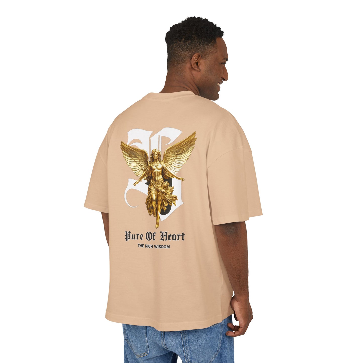 LOMONI "Pure of Heart" Ultra-Heavy 300GSM Boxy Oversized Tee