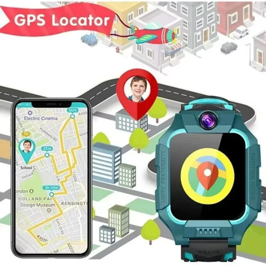 XIAOMI 2026 Kids GPS Smart Watch 5G Location SIM Card SOS Smart Watch Camera Waterproof Watch Gift For Android Child Gift
