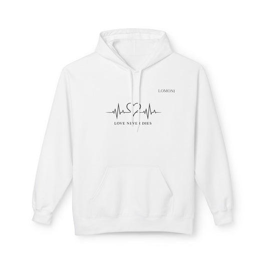 Love Never Dies Hoodie — Heartbeat Design