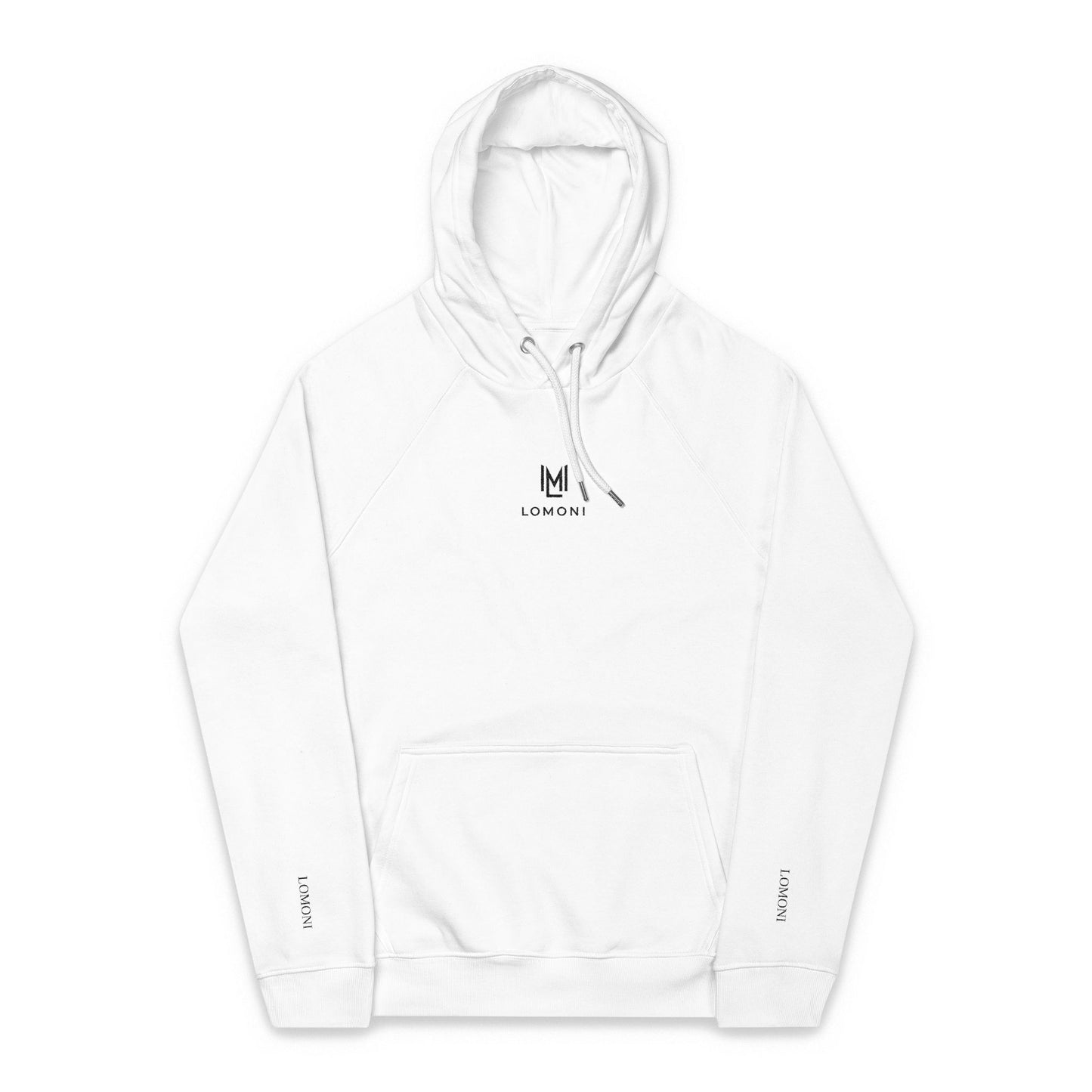 Minimalist Embroidered Eco Hoodie – Small Chest Logo