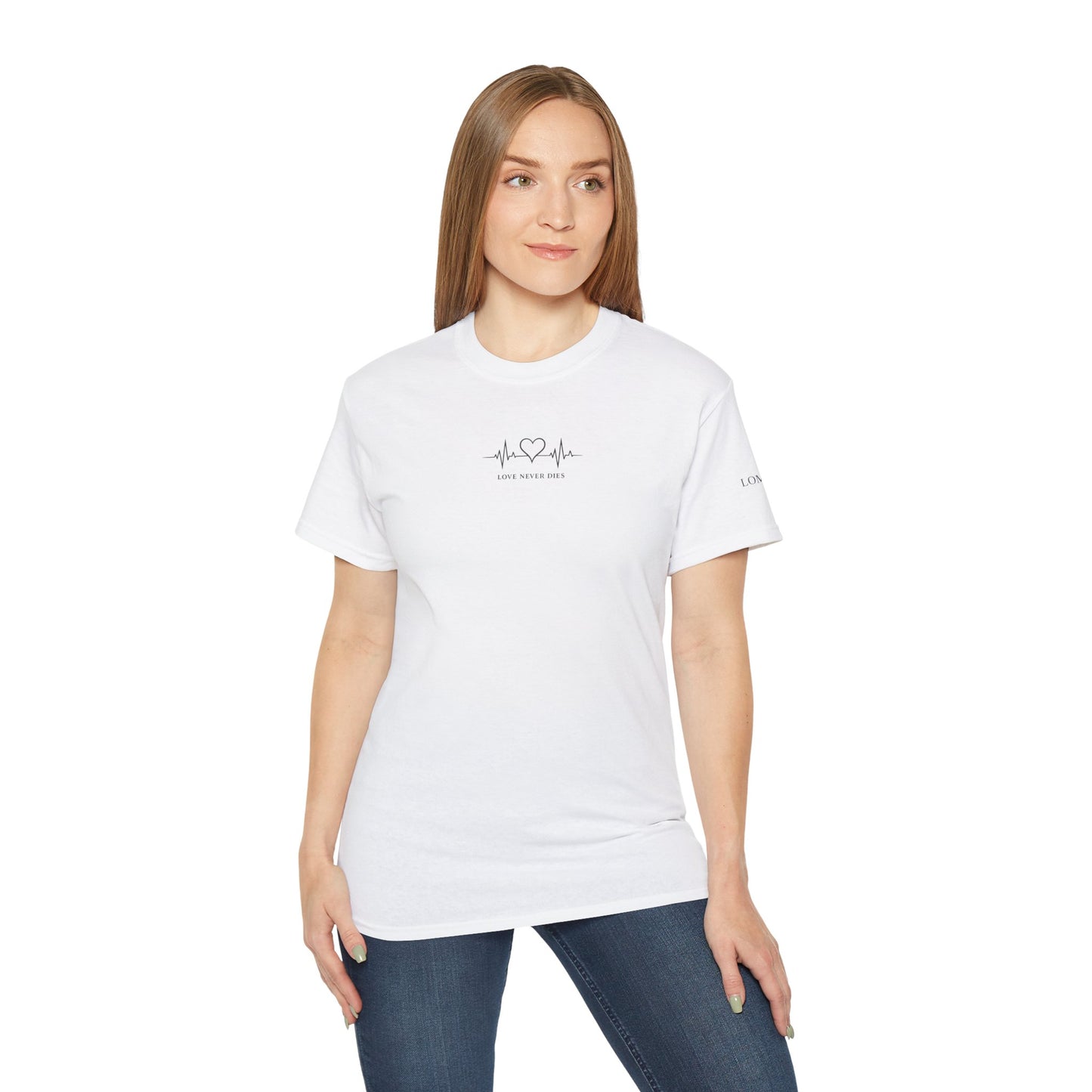 Heartbeat EKG Tee — 'Love & Music' Minimal Graphic T-Shirt