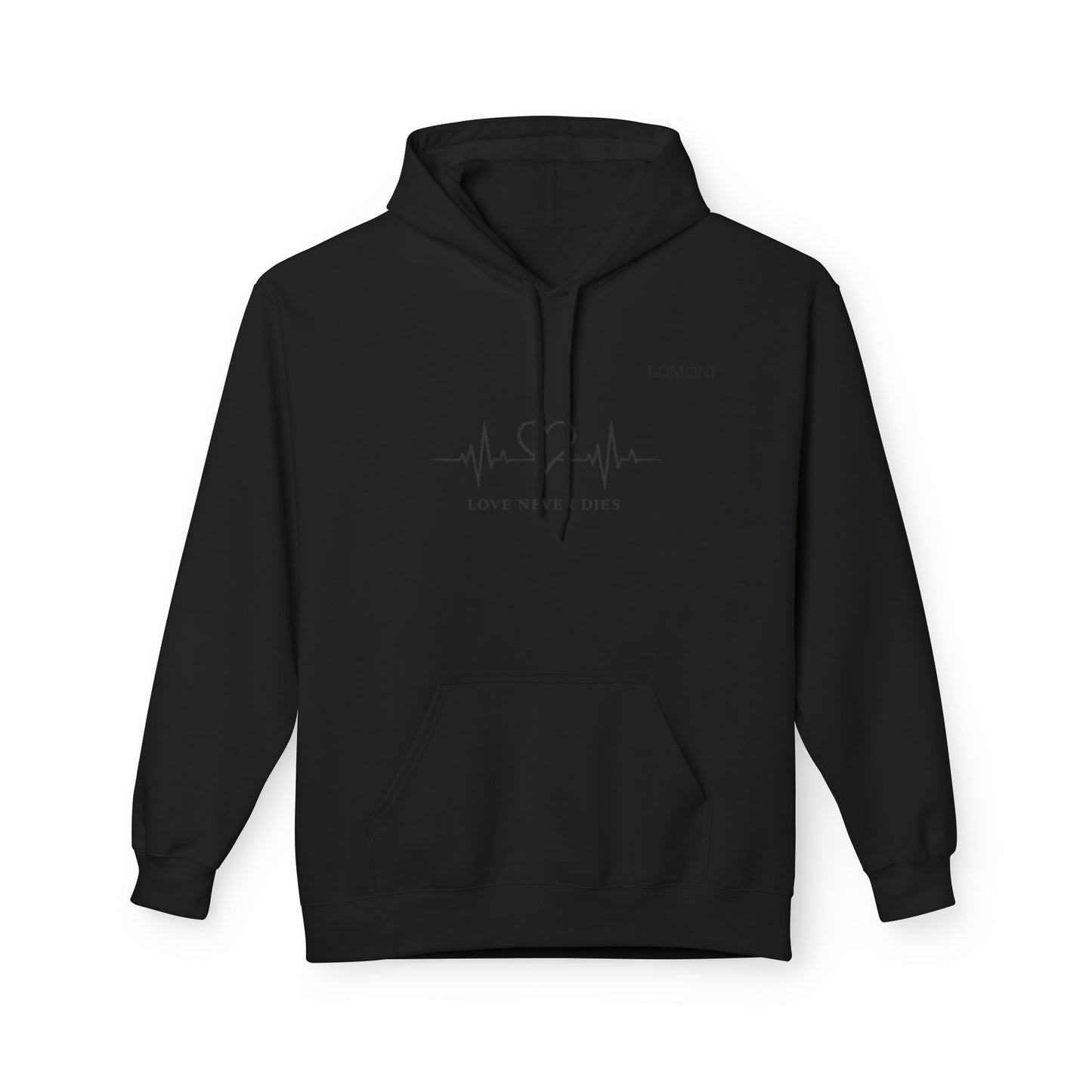Love Never Dies Hoodie — Heartbeat Design