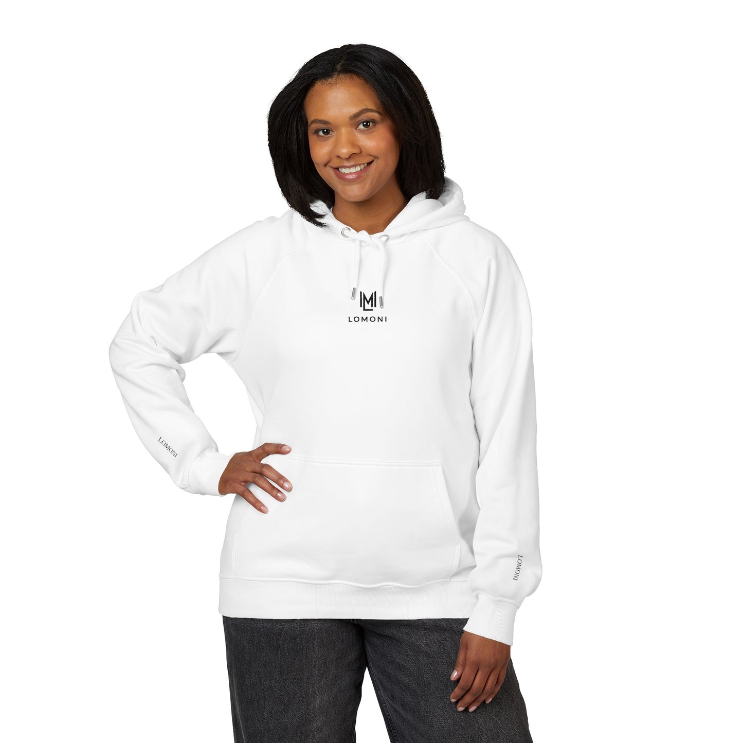 Minimalist Embroidered Eco Hoodie – Small Chest Logo