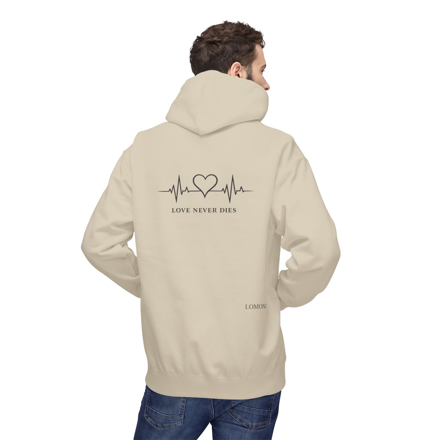 Love Never Dies Hoodie — Heartbeat Design