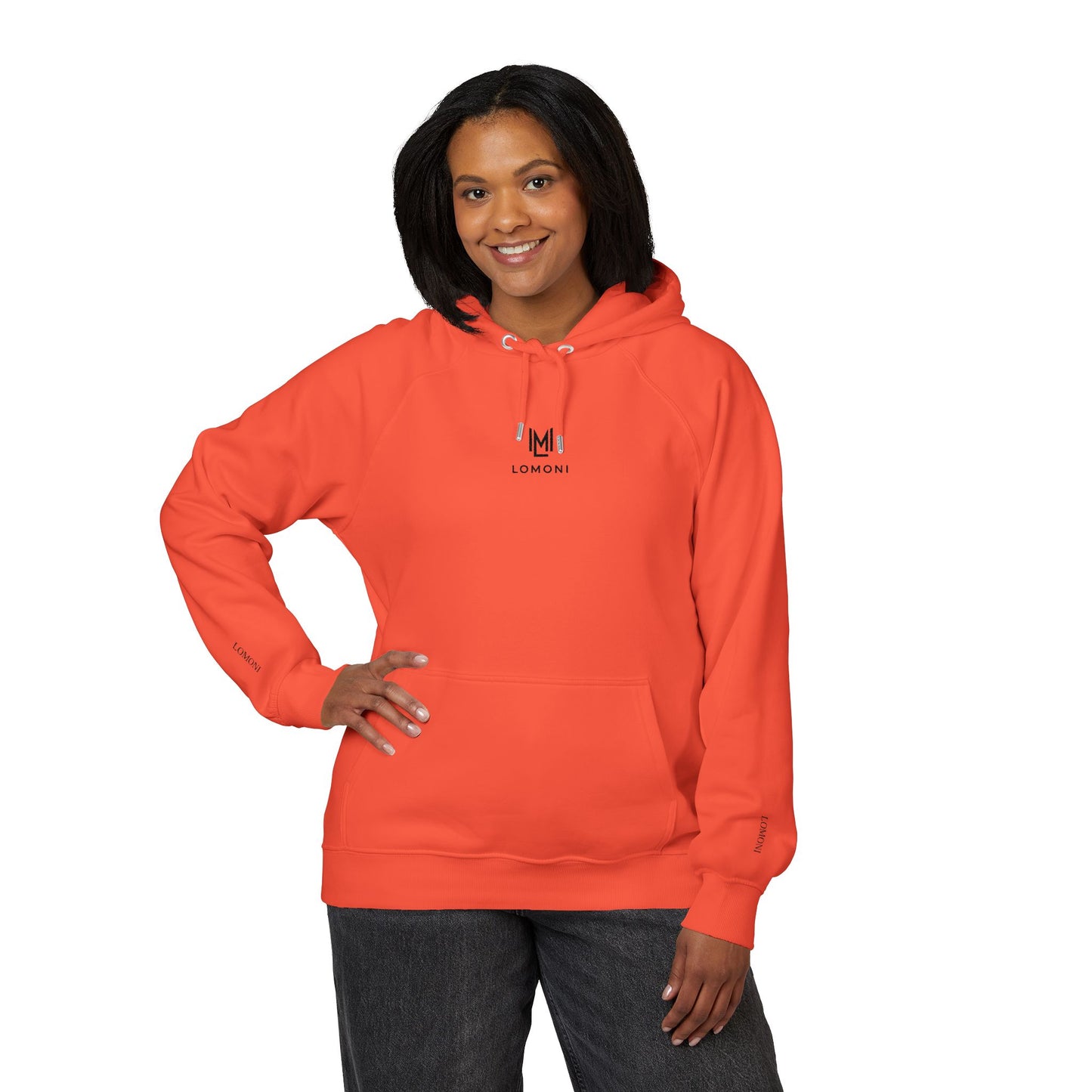 Minimalist Embroidered Eco Hoodie – Small Chest Logo