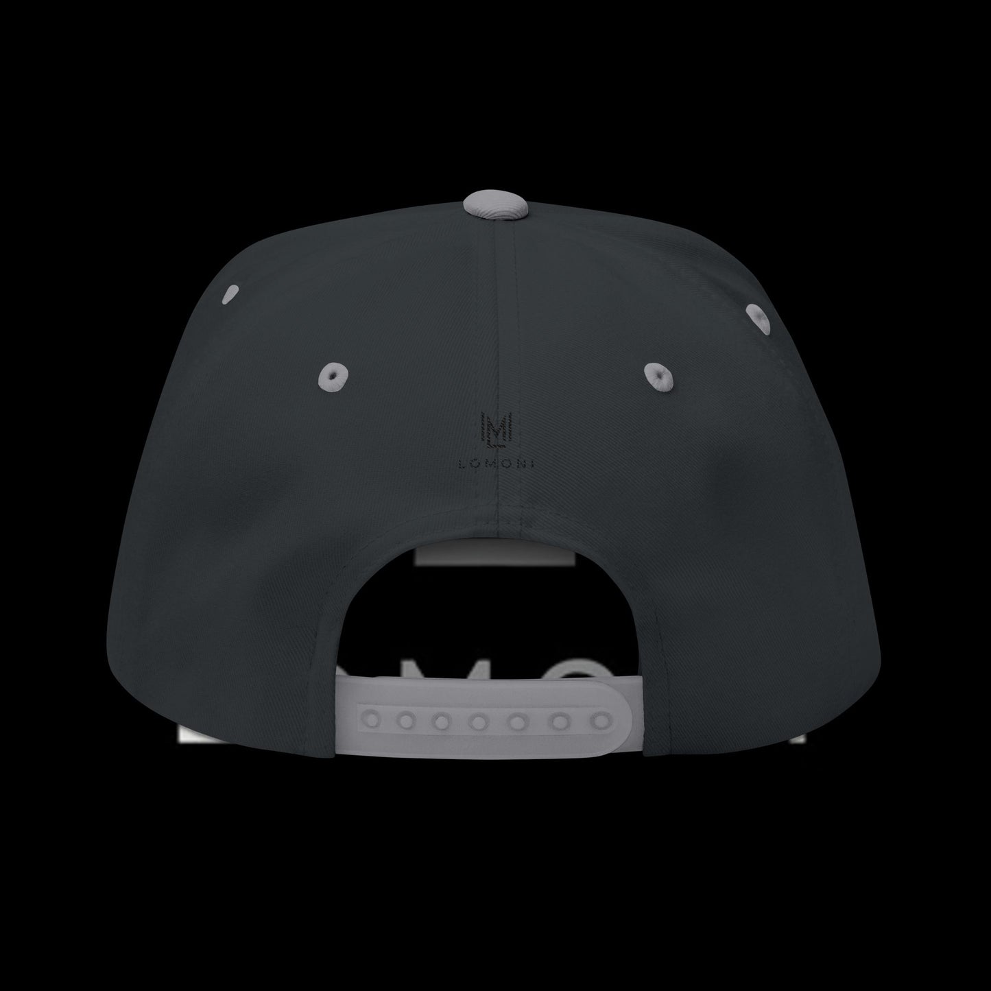 Minimal ML monogram Flat Bill Cap | embroidered logo snapback