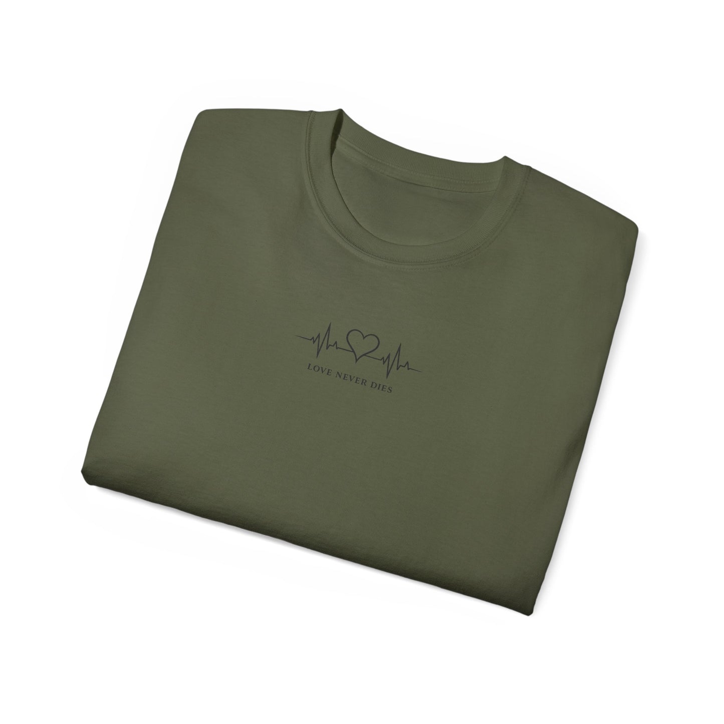 Heartbeat EKG Tee — 'Love & Music' Minimal Graphic T-Shirt