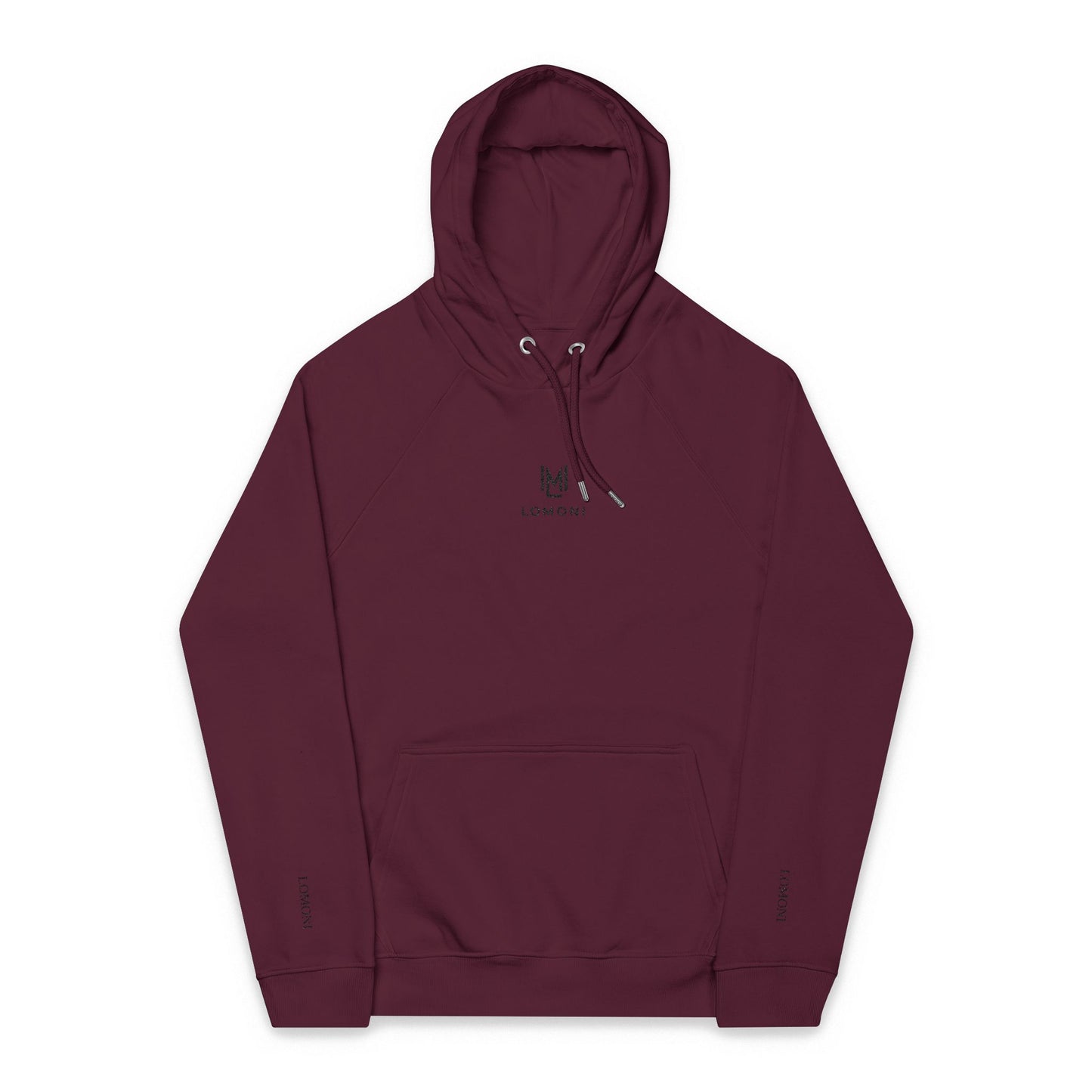 Minimalist Embroidered Eco Hoodie – Small Chest Logo