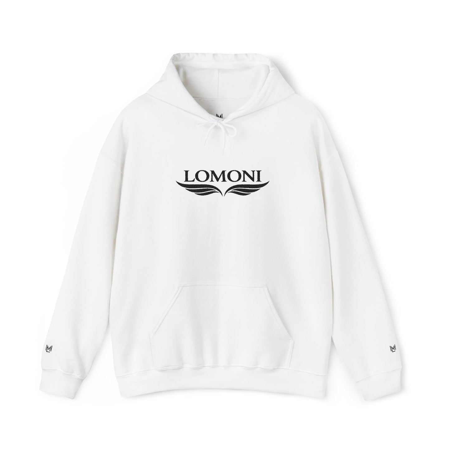 Lomoni Wings Hoodie — Minimal Aviator Logo Pullover
