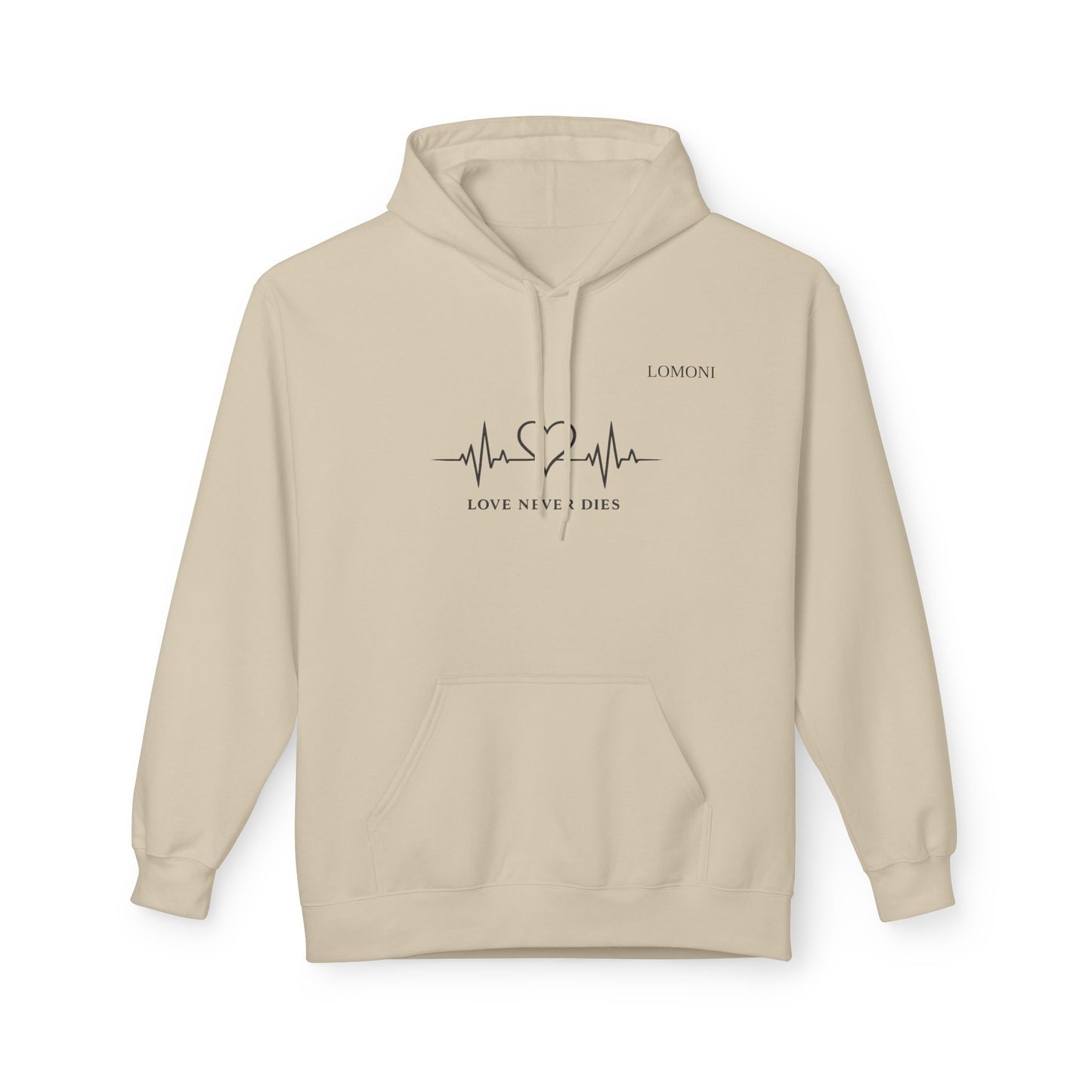 Love Never Dies Hoodie — Heartbeat Design