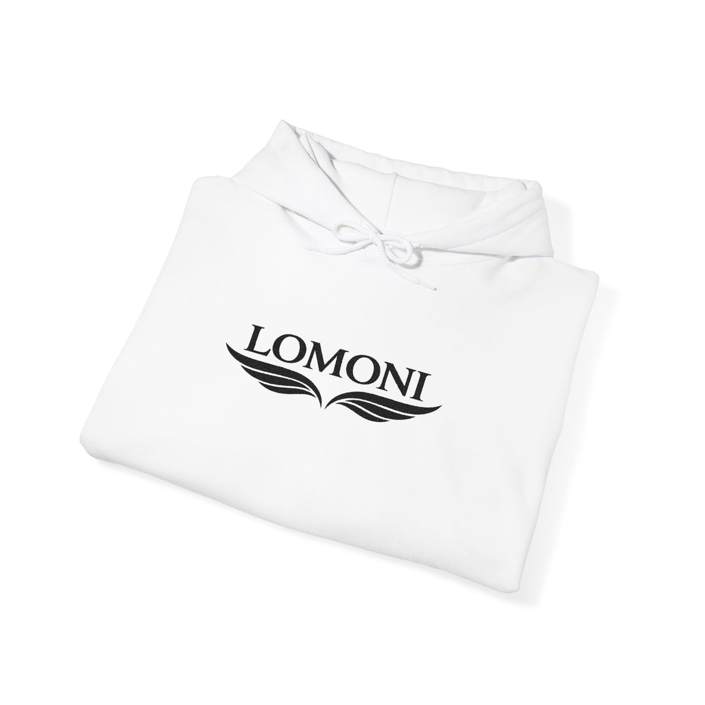 Lomoni Wings Hoodie — Minimal Aviator Logo Pullover