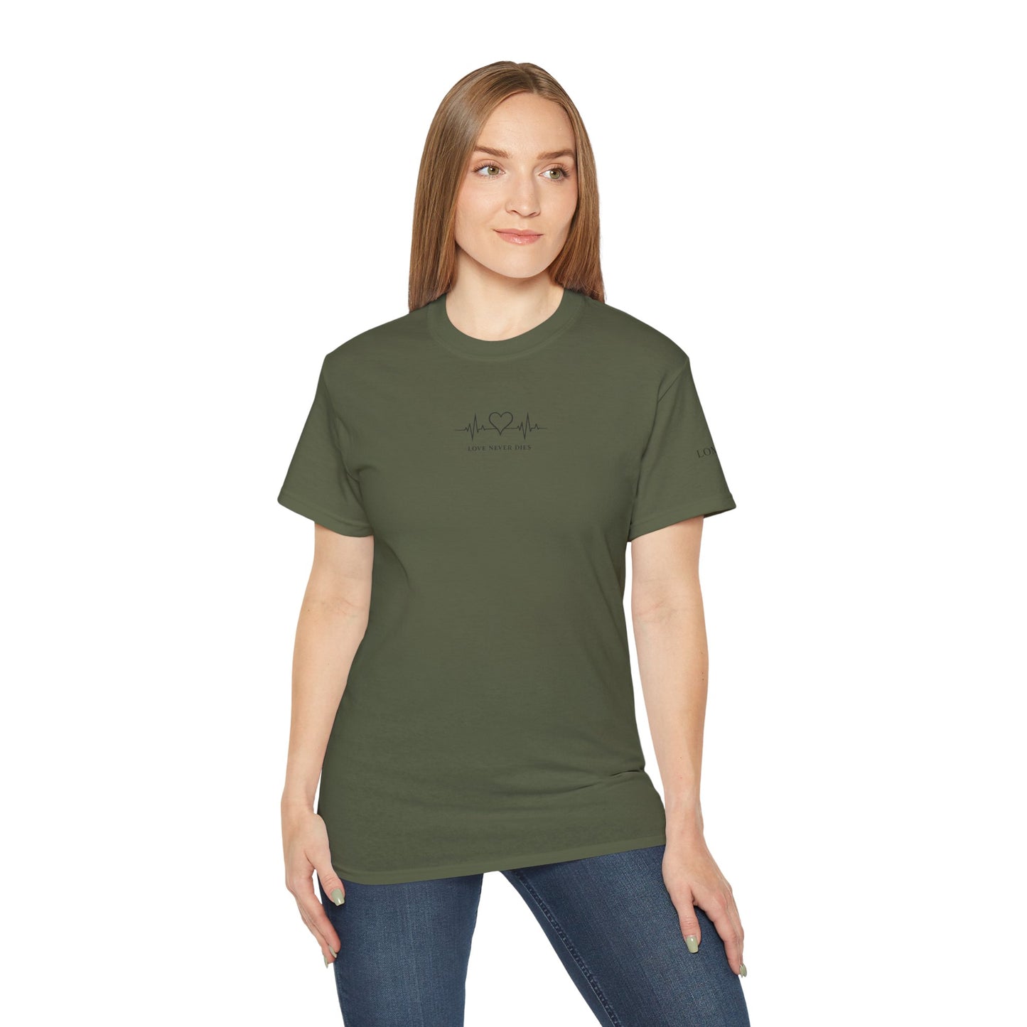 Heartbeat EKG Tee — 'Love & Music' Minimal Graphic T-Shirt