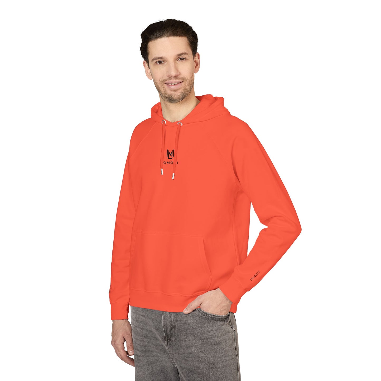 Minimalist Embroidered Eco Hoodie – Small Chest Logo