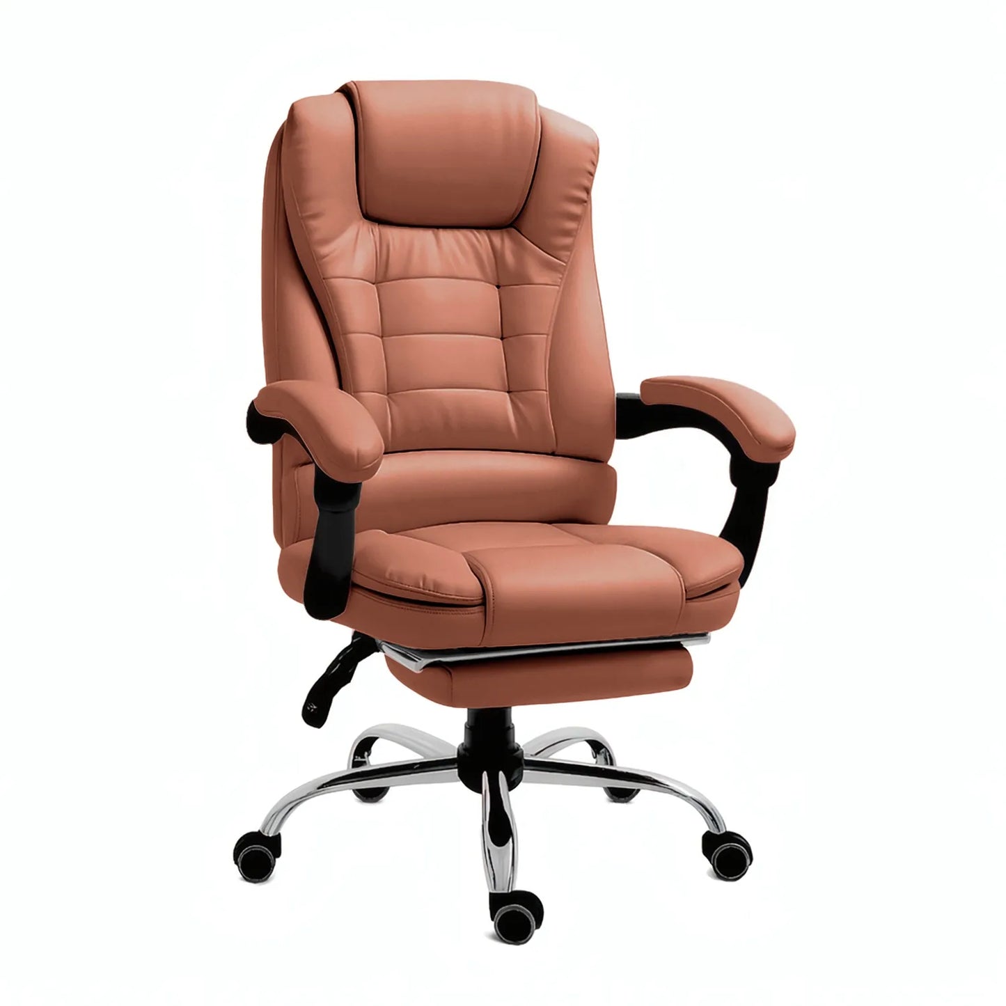 RMF Professional Reclining Office Ergonomic Chair, Chair desk Comfortable and Relaxing Seat with Footrest-Relax Chair with Swivel Wheels Adjustable Height