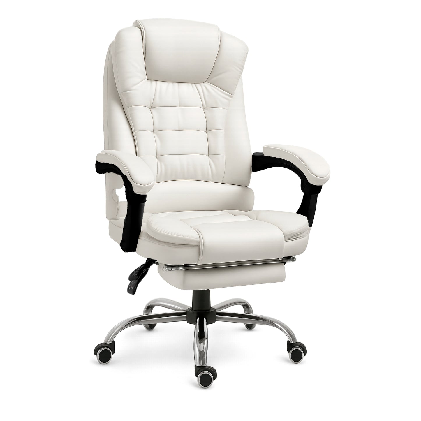 RMF Professional Reclining Office Ergonomic Chair, Chair desk Comfortable and Relaxing Seat with Footrest-Relax Chair with Swivel Wheels Adjustable Height