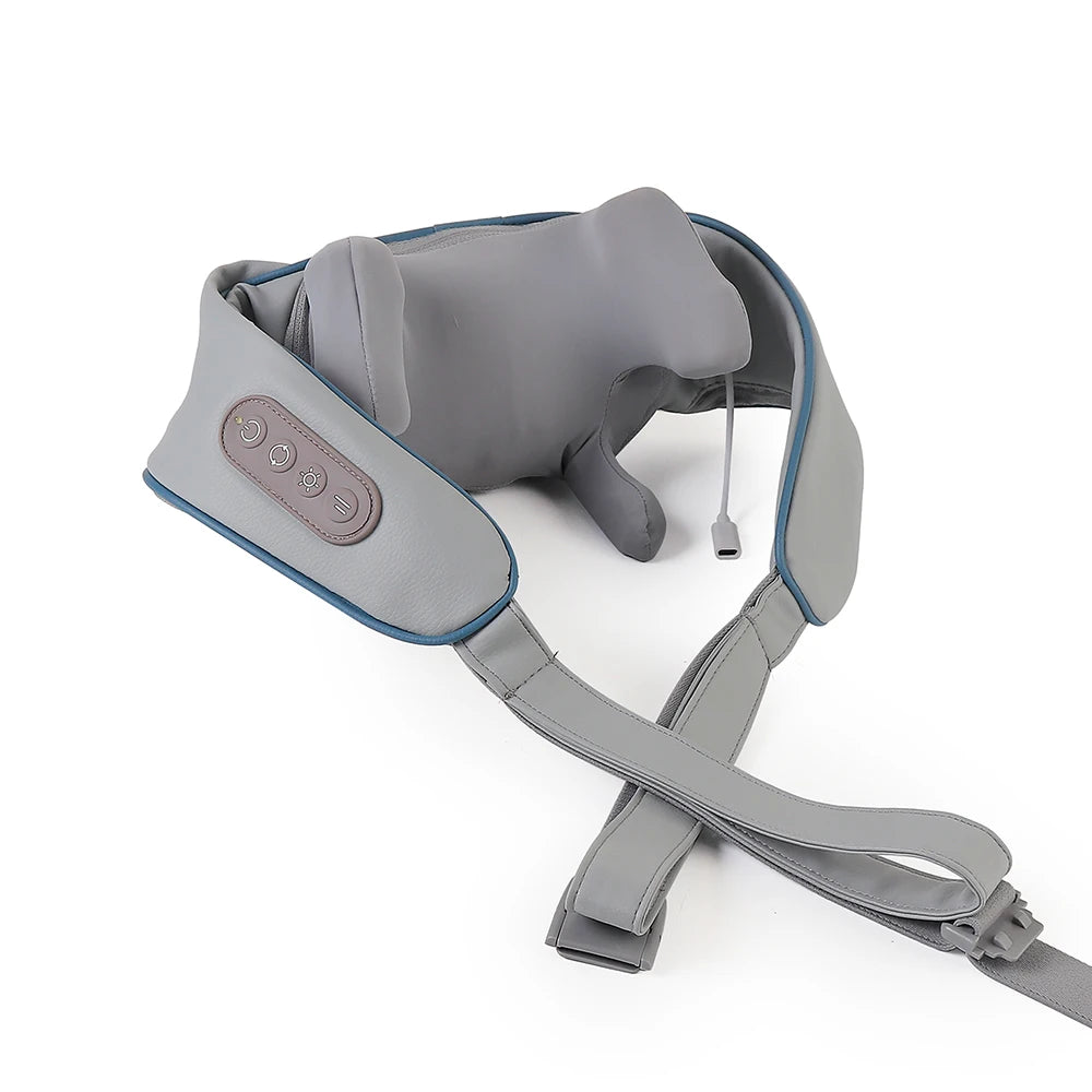 Foreverlily 26W Brushless Motor Neck And Shoulder Massager Wireless Shoulder And Back Kneading Massage Shawl Neck masajeador