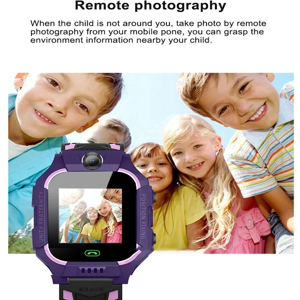 2026 New 2G Kids Smart Watch Sim Card Call HD Camera GPS Location SOS IP68 Waterproof LED Flashlight Smart Watch Boys Girls Ht23