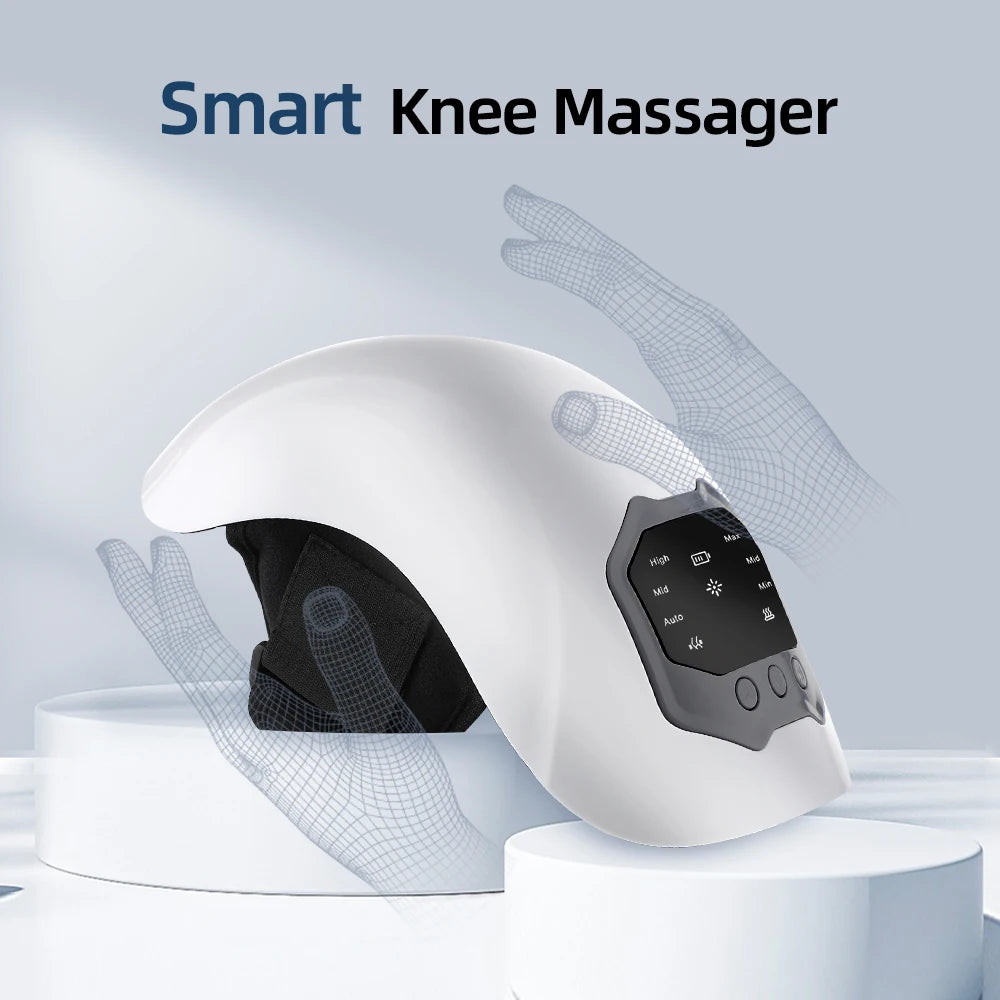Wireless Electric Heating Knee Massage Pad Red Light Therapy Airbag Wrap Knee Massager Hot Compress High Vibration Massage