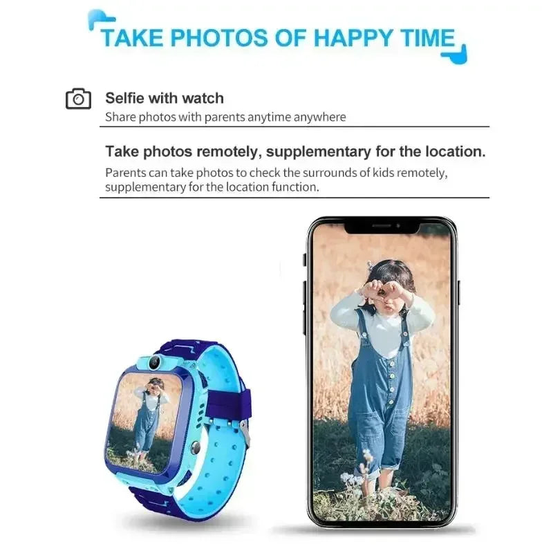 VIVO GPS Tracking Waterproof Watch Mini Smart Children's Watch 4G Sim Card Call Camera Watch Birthday Gift Electronic Clock