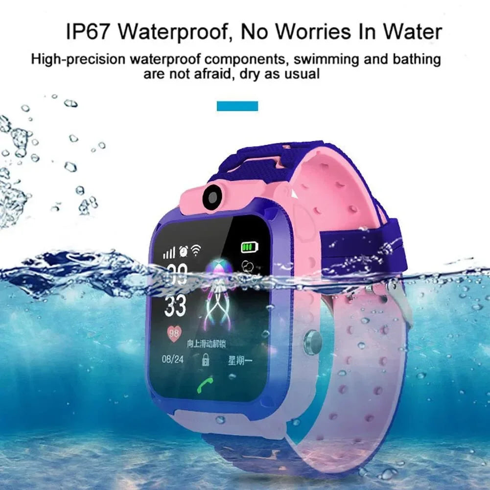 VIVO GPS Tracking Waterproof Watch Mini Smart Children's Watch 4G Sim Card Call Camera Watch Birthday Gift Electronic Clock