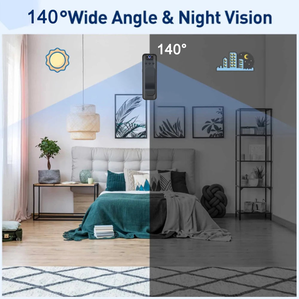 HD 1080P Mini Camera Portable Digital Video Recorder Worn Police Small Body Cam Infrared Night Vision Sports DV Camcorders