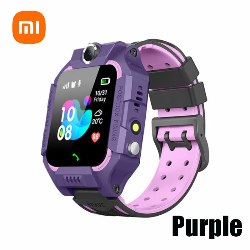 XIAOMI 2026 Kids GPS Smart Watch 5G Location SIM Card SOS Smart Watch Camera Waterproof Watch Gift For Android Child Gift