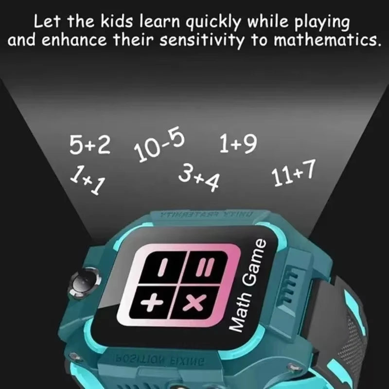 XIAOMI 2026 Kids GPS Smart Watch 5G Location SIM Card SOS Smart Watch Camera Waterproof Watch Gift For Android Child Gift