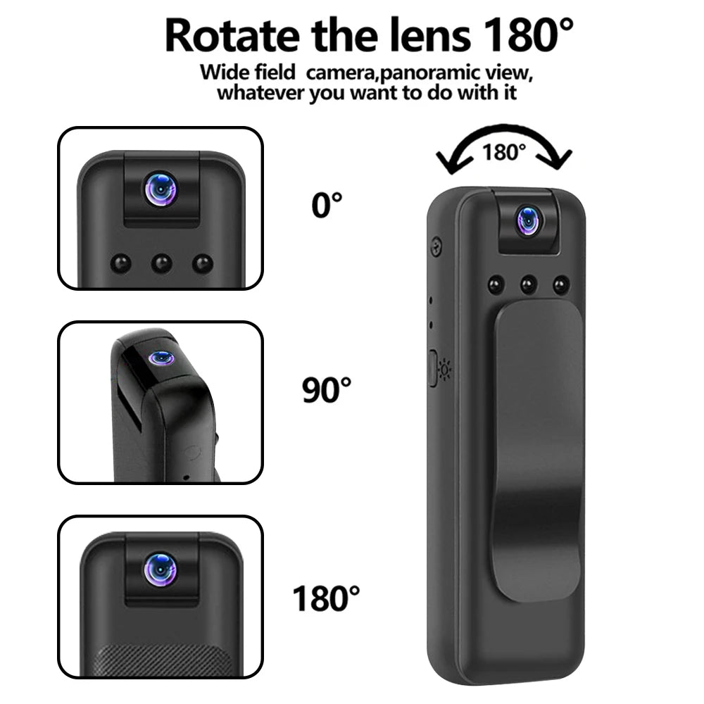HD 1080P Mini Camera Portable Digital Video Recorder Worn Police Small Body Cam Infrared Night Vision Sports DV Camcorders