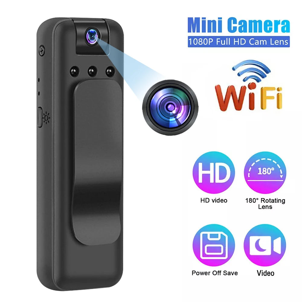 HD 1080P Mini Camera Portable Digital Video Recorder Worn Police Small Body Cam Infrared Night Vision Sports DV Camcorders