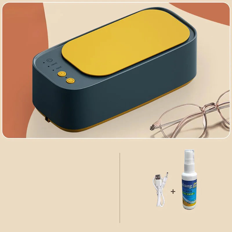 Xiaomi MIJIA 360° Ultrasonic Glasses Cleaning Machine 45KHZ Ultrasound Jewelry Cleaner Machine High Frequency Ultrasonic Cleaner