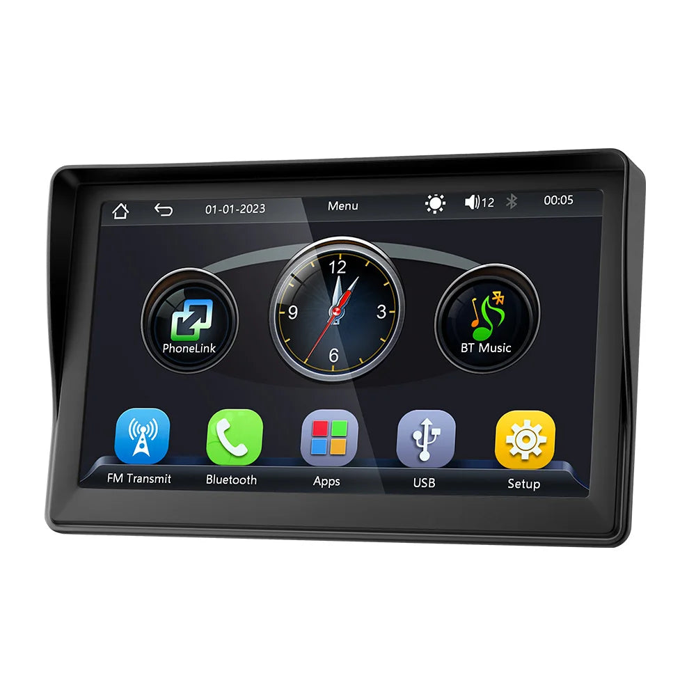Car Radio 7 Inch Wireless CarPlay Android Auto Portable Car Stereo Multimedia Player With FM Transmitter BT WiFi AUX USB Screen