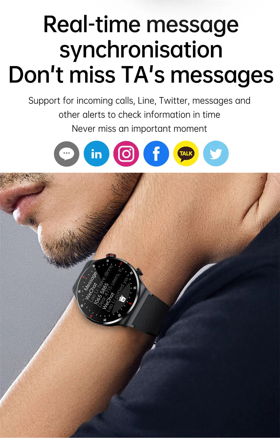 For Huawei GPS NFC ECG+PPG Smart Watch Men Bluetooth Call Fitness Tracker 100+ Sports Mode IP68 Waterproof Smartwatch Man 2025