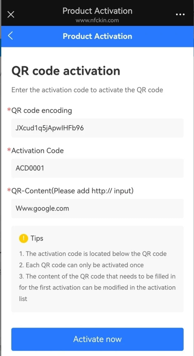 NFC215 Programmable QR Code for Google Review Card NFC Station Table 13.56Mhz Can Be Independently Set To Link Standing Card