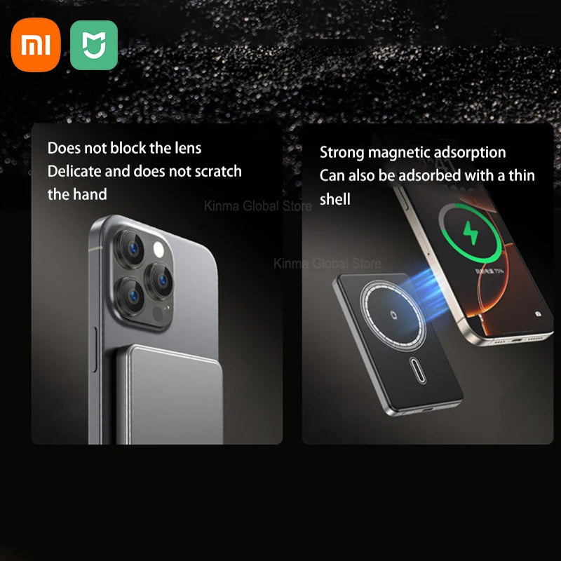 Xiaomi Mijia 50000mAh Portable Magnetic Wireless PowerBank PD22.5W Fast Charging External Battery for Magsafe For iPhone Samsung