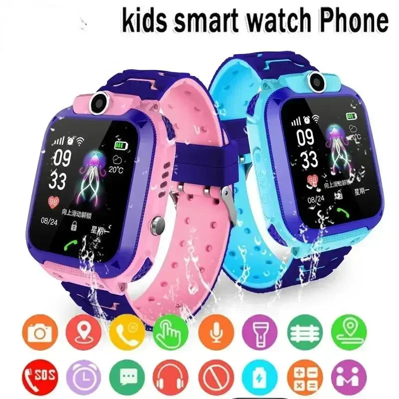 VIVO GPS Tracking Waterproof Watch Mini Smart Children's Watch 4G Sim Card Call Camera Watch Birthday Gift Electronic Clock