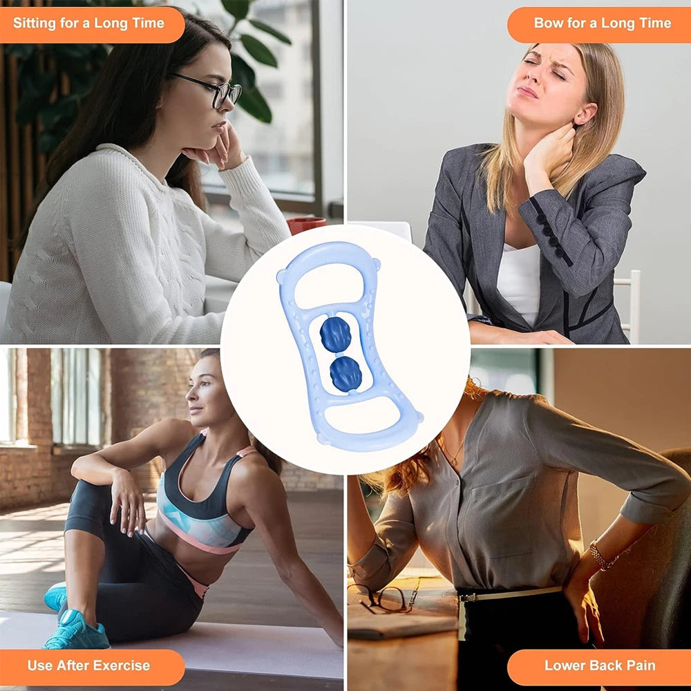 Massage Roller for Neck Thigh Calf and Leg, Personal Muscle Handheld Deep Tissue Trigger Point Foam Myofacial Tools Pro Recovery