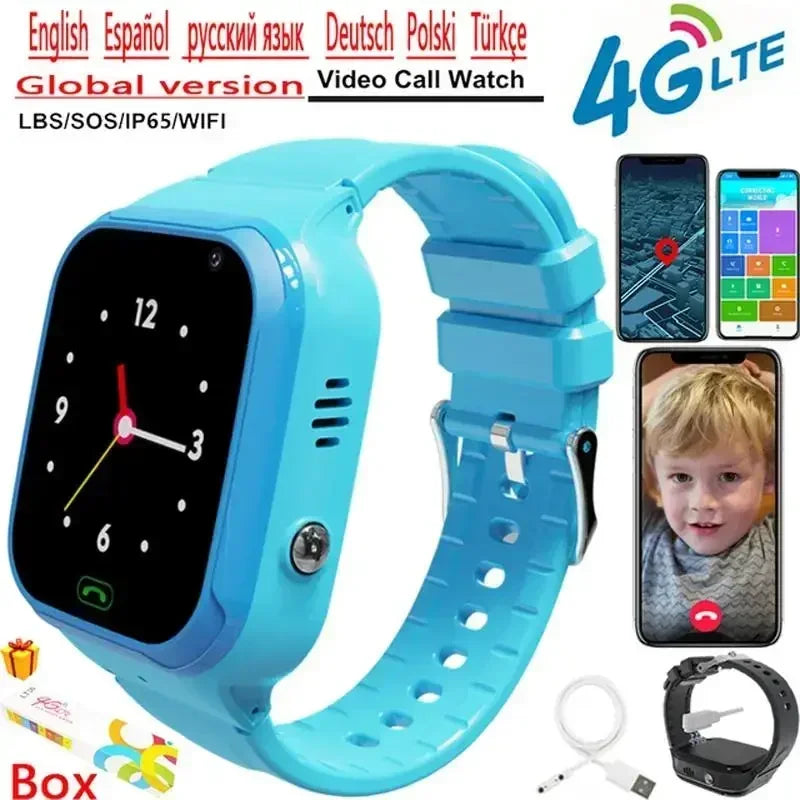 VIVO GPS Tracking Waterproof Watch Mini Smart Children's Watch 4G Sim Card Call Camera Watch Birthday Gift Electronic Clock