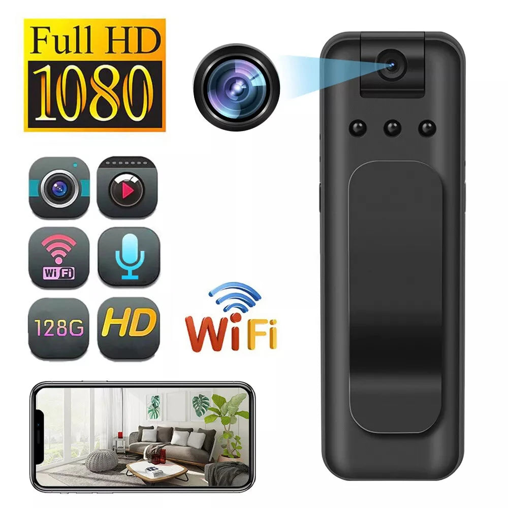 HD 1080P Mini Camera Portable Digital Video Recorder Worn Police Small Body Cam Infrared Night Vision Sports DV Camcorders