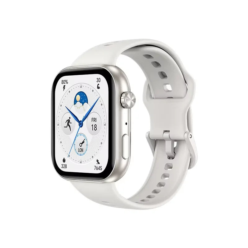 HONOR Choice Watch 2i, Smart Watch Bluetooth Calling, 1.85 Inch AMOLED, 14 Day Readiness, Spo2, 1ATM, IP68, White/Black