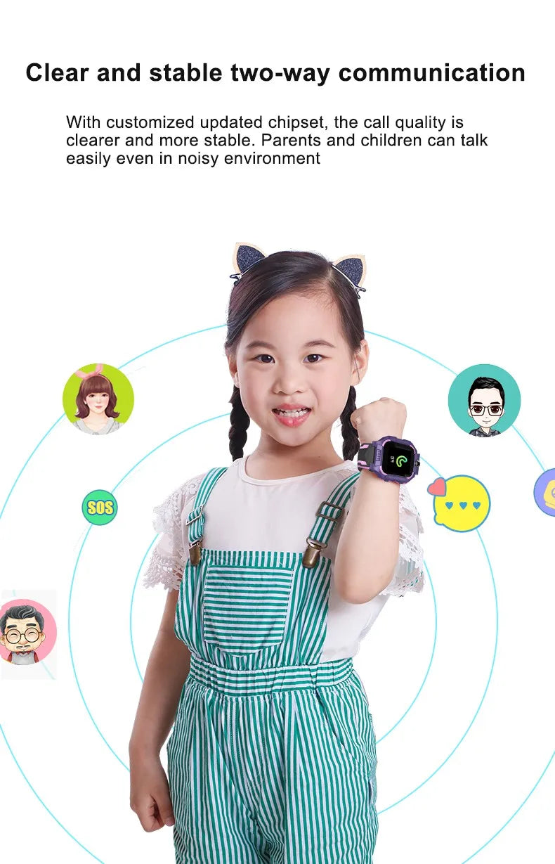 2026 New 2G Kids Smart Watch Sim Card Call HD Camera GPS Location SOS IP68 Waterproof LED Flashlight Smart Watch Boys Girls Ht23