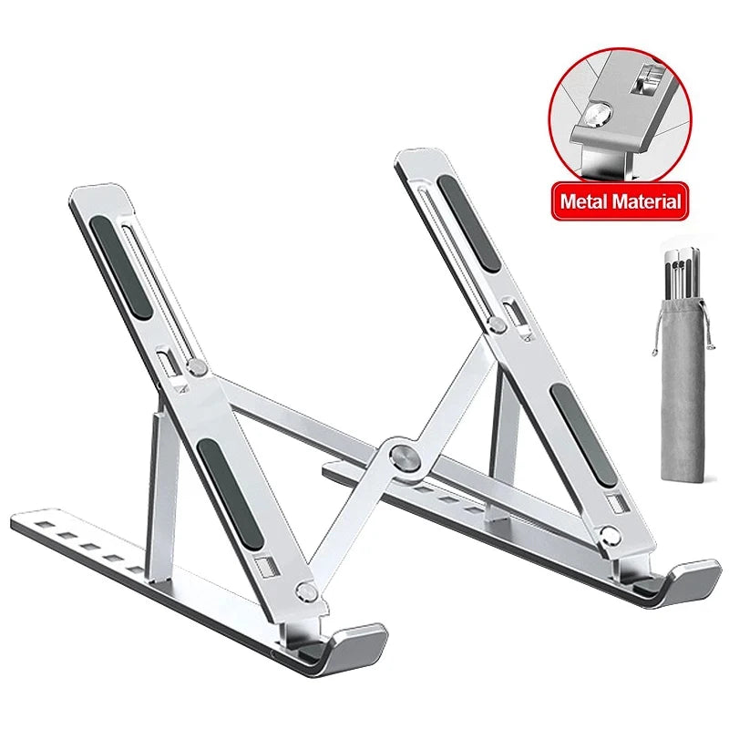 Portable Laptop Aluminium Stand Foldable Notebook Stand For Lapdesk PC Computer Cooling Bracket Laptop Holder