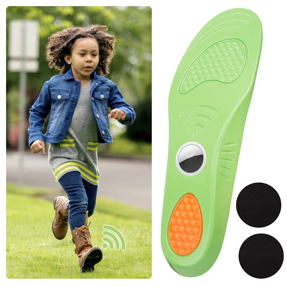 Anti-Lost Tracker Shoe Insoles for Airtag Hidden Holder PU Sport Case GPS Tracker Children Elderly Daily Walking Travel Safety