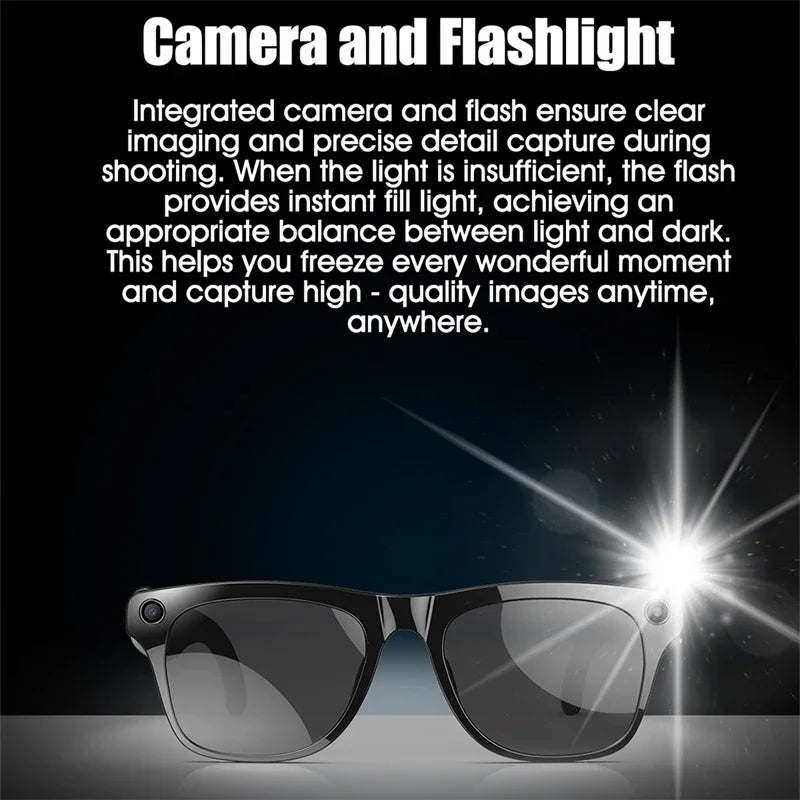Xiaomi 4K HD AI Smart Glasses Chat GPT 100MP Camera Bluetooth Call 260Mah Battery Voice Assistant  Control Smart Glasses 2025