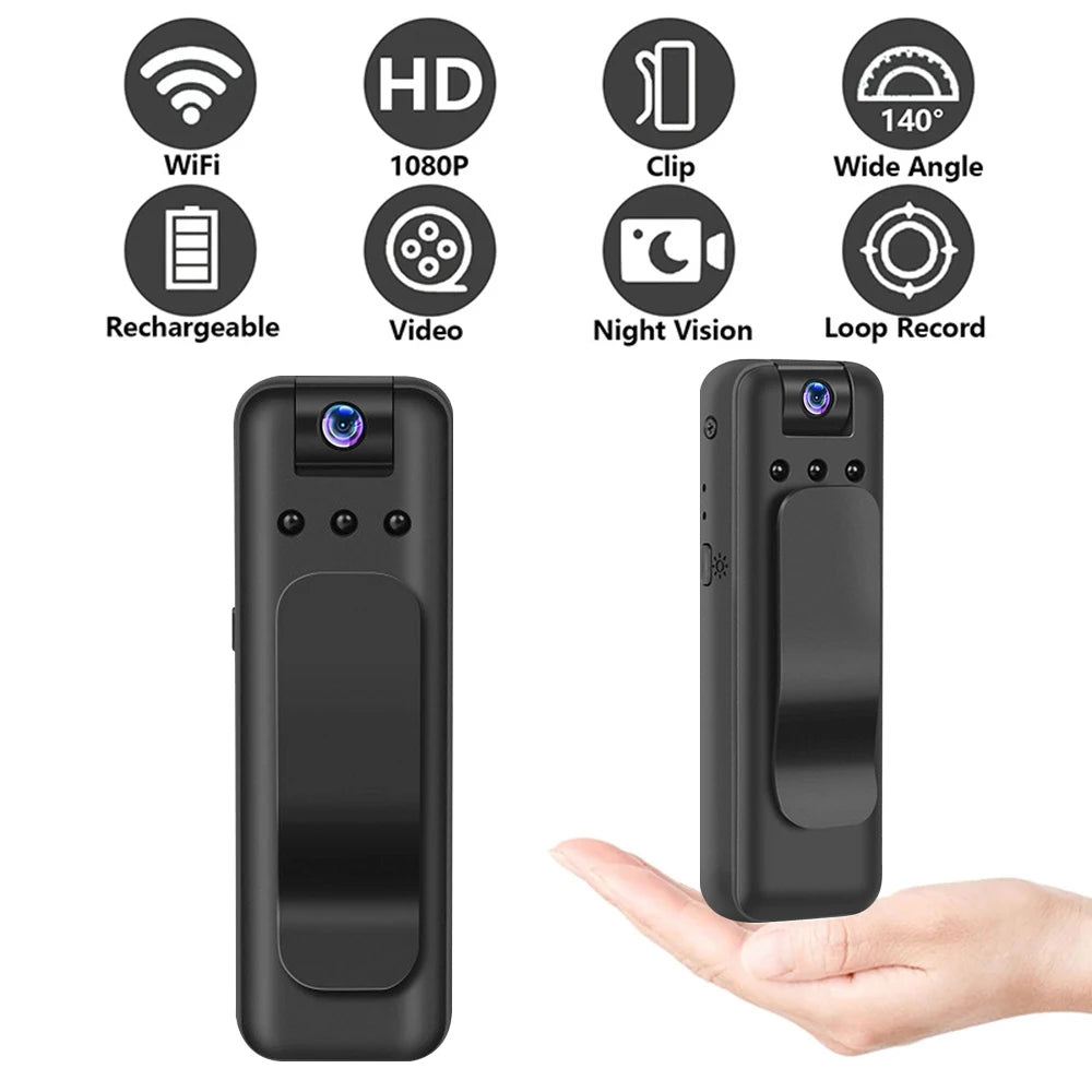 HD 1080P Mini Camera Portable Digital Video Recorder Worn Police Small Body Cam Infrared Night Vision Sports DV Camcorders